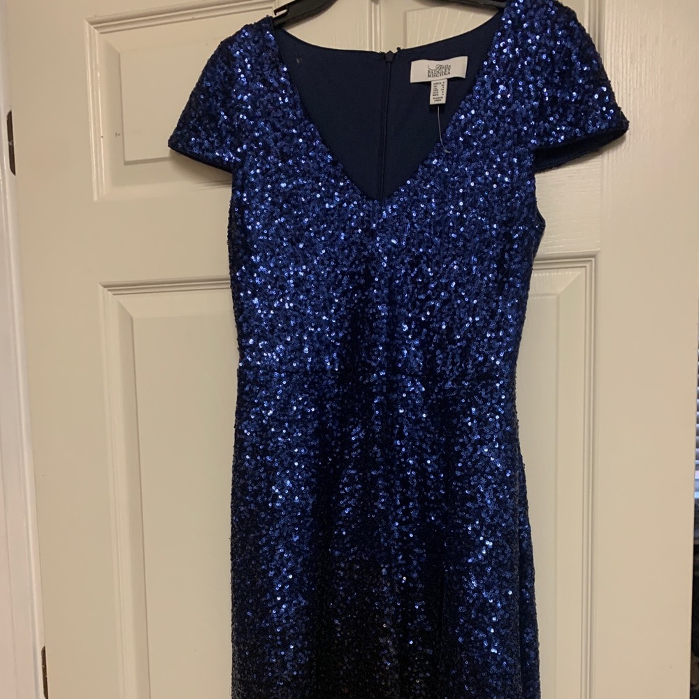 Badgley Mischka Belle Ombré Sequin Dress